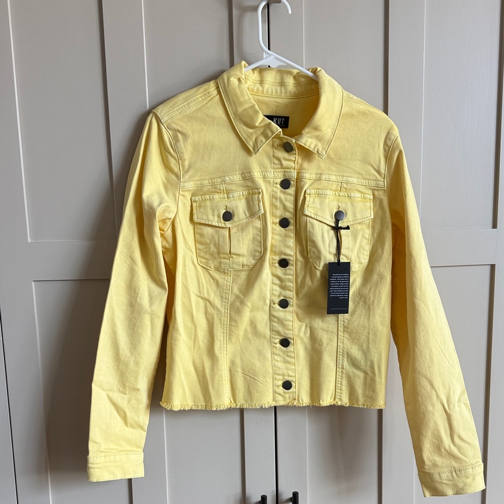 Kut from the Kloth Yellow Jean Jacket